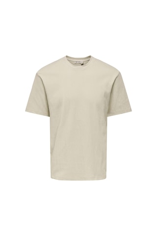 Only & Sons Eddie Erkek Bej Tişört 22037536-slg Krem