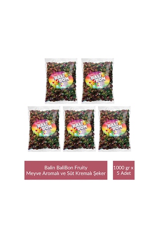 Balin Balibon Fruity Meyve Aromalı Dolgulu Şeker 1000 Gr X 5 Adet