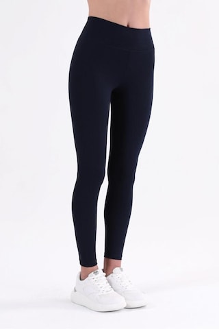 Kallima Lacivert Içi Polarlı Kışlık Yüksek Bel Toparlayıcı Fitilli Tayt Lacivert