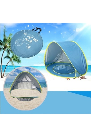 Tongxida Havuz Uv Koruma Suntent Pop Up Gölge Havuzu Bebek Plaj Çadırı A Pink Pembe/ Pembe