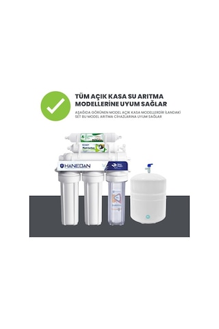 Açık Kasa Su Arıtma Cihazı Filtresi 3 Lü Filtre Seti Membransız (399403300)