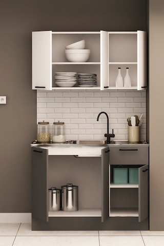 120 CM DANİ EVYELİ MİNİ MUTFAK ALT MUTFAK DOLABI