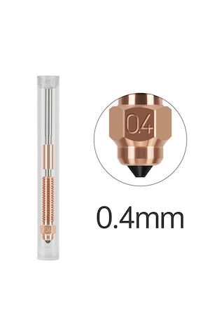 Ximistore9 Ender-3 V3 / K1c / K1 Max İçin 0.4mm Krom Zirkon Bakır Nozul 3d Yazıcı Aksesuarı