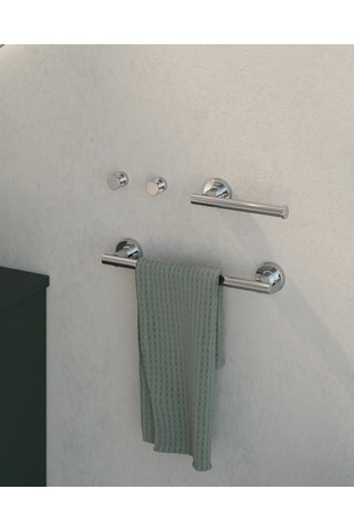 Tecno Havluluk, Uzun, 33 Cm - Krom Krom