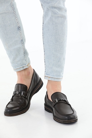 M.Karaca Hakiki Deri Ortopedik Tokalı Klasik Erkek Ayakkabı K.kah