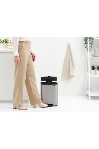 Brb-bra 238048-8710755238048-001-01-bo Matt Steel Fpp Pedallı Çöp Kutusu 12l Inox