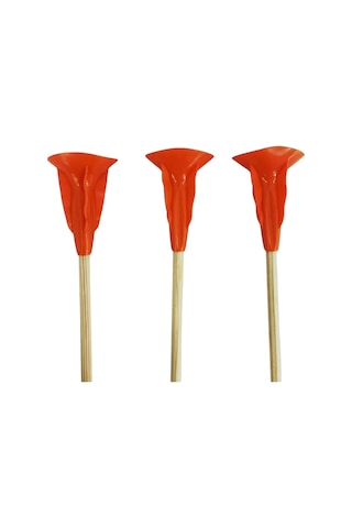 Vantuzlu Ok 63 Cm 3 Adet Çocuk/başlangıç İçin Güvenli Ok Turuncu