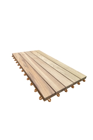 Teak Karo Deck 30cm 60cm Geçmeli Yer Karosu