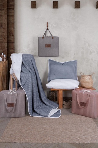 İyi Geceler İstanbul Soft Dreams Kiremit Çift Kişilik %100 Pamuk Natural Yatak Örtü Seti Kiremit