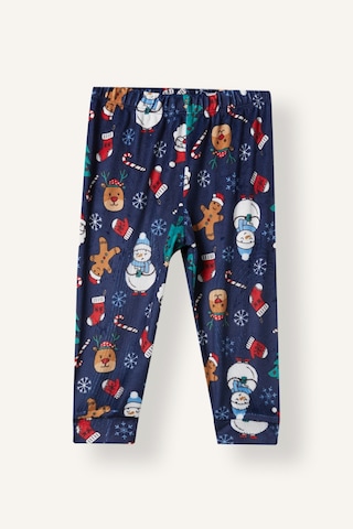 Defacto Bisiklet Yaka Baskılı Kadife 2li Pijama Takımı Erkek Bebek I2474a526cwnv256 Lacivert-nv256