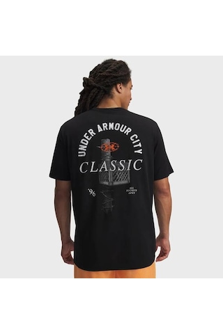 Under Armour 60/40s City Classic Erkek Siyah Polo Yaka Tişört