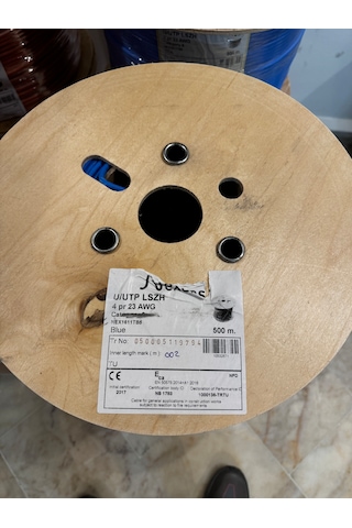 Nexans Cat 6 Halogen Free Utp 23awg Kablo 500 Metre Mavi