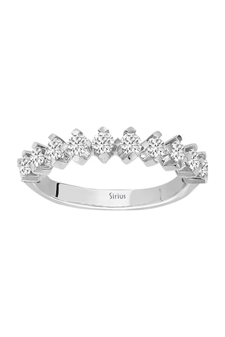 Sirius F Renk 0,60 Karat Pırlanta Yarım Tur Yüzük 0841R0024
