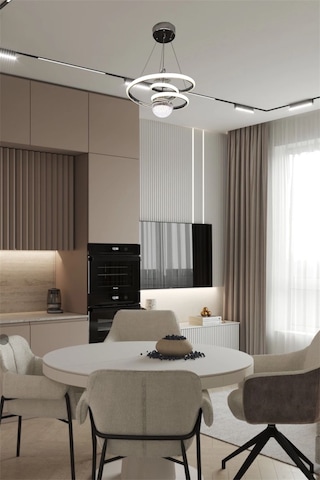 Krom Toplu Space Model 3 Renk Beyaz&sarı&günışığı Led Avize Mod