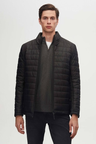 D'S Damat Slim Fit Rüzgar Geçirmez Elyaf Dolgulu Erkek Mont 3HF07ORT04262 Siyah