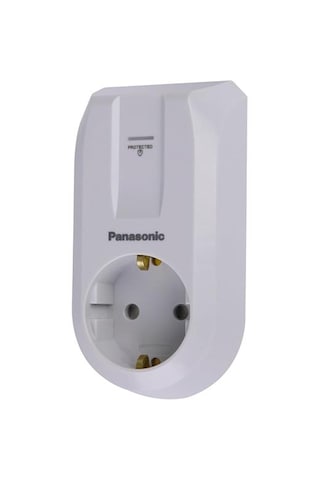 Panasonic Tekli Akım Korumalı 1080jul Emniyet Kepenkli Çocuk Korumalı Priz 0