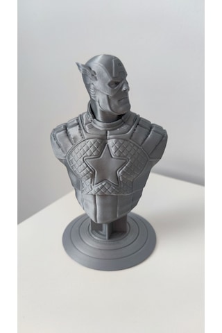 Captain America - Kaptan Amerika Gri Figür / Büst - Biblo 13 Cm