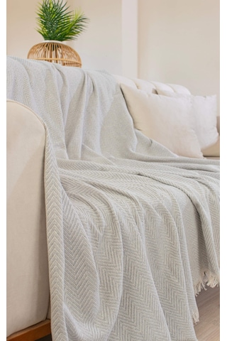 Tabu Home Dokuma Cozy Comfort Gri Koltuk Örtüsü