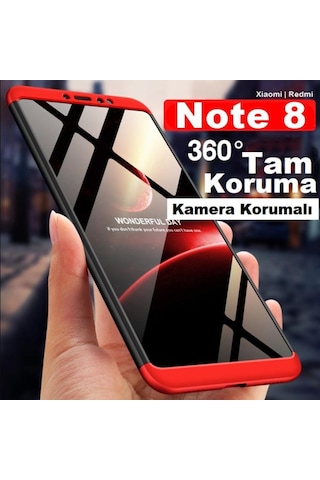 Xiaomi Redmi Note 8 Zore Kamera Korumali 360 Tam Koruma Ays Kilif 392392004