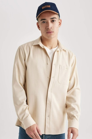 DeFacto Regular Fit Tensel Basic Düz Uzun Kollu Gömlek B3670AX24SPER235