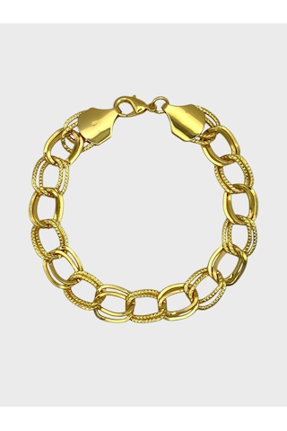 Arnes Jewelry Çelik 22 Ayar Altın Kaplama Samanyolu Bileklik Ar432nes Gold