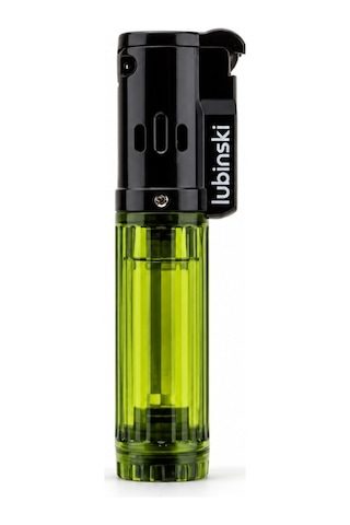 Lubinski Cigar Basic Slim Tek Torch Puro Çakmağı Yeşil Lb-207