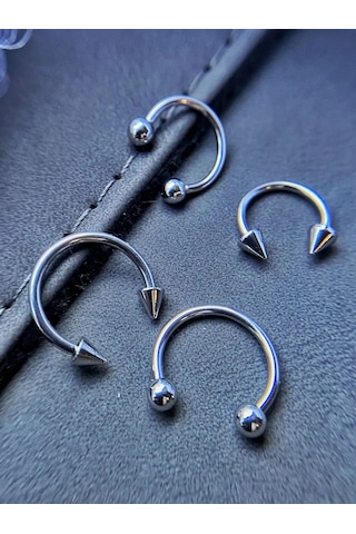 Hok's Love Daireli Piercing Seti 4 Parça 165853180 Gri