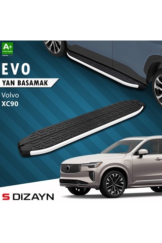 S-dizayn Volvo Xc90 Makyajlı Hybrid Evo Aluminyum Yan Basamak 203 Cm 2024 Üzeri A+ Kalite