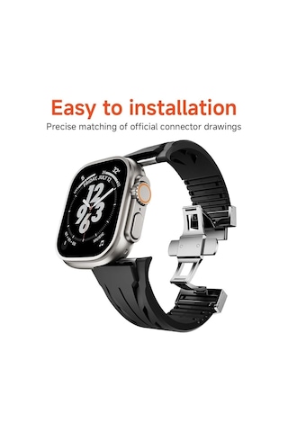 Apple Uyumlu Watch Ultra / Watch Ultra 2 49mm Yüksek Kalite Tpu Silikon Kordon Kayış