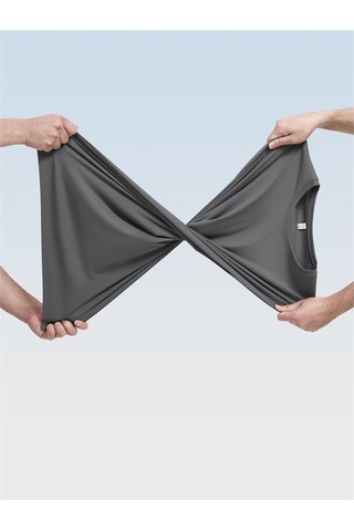 New Performance Premium Basic T-shirt 84% Nylon 16% Spandex Demir Grisi