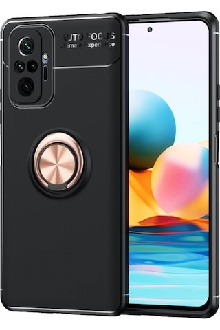 Xiaomi Redmi Note 10 Kilif Lens Yüzüklü Miknatisli Silikon Kapak 488379699