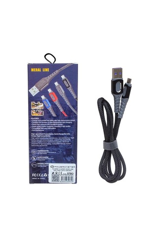 Powermaster Pm-3780 Örgülü 5 Amper Micro Usb Hızlı Şarj Data Kablosu