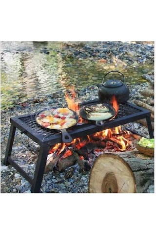 Ateş Üstü Katlanabilir Izgara Mangal Büyük Boy Çok Renkli