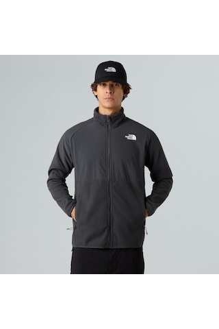 The North Face M Glacier Heavyweight Full Zip Erkek Polar-30495 Koyu Gri