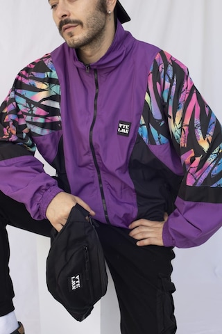 Kadın Erkek Renkli Desenli Bomber Ceket