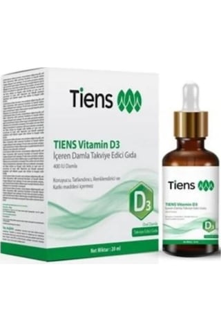 Tiens Vitamin D3 İçeren Damla Takviye Edici Gıda 20 ML