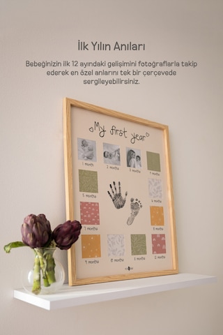 Petit Artichaut 1 Yaş Anı Tablosu 42x2 - 5x52 CM Bej