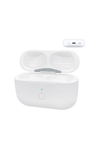 Reedark Airpods Uyumlu Pro 2 İçin Kablosuz Kulaklık Şarj Kutusu - Type-c Arayüz Ve Ön Tuşlu Beyaz