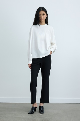 Suud Collection Ekru Dune Oversize Manşetli Tişört
