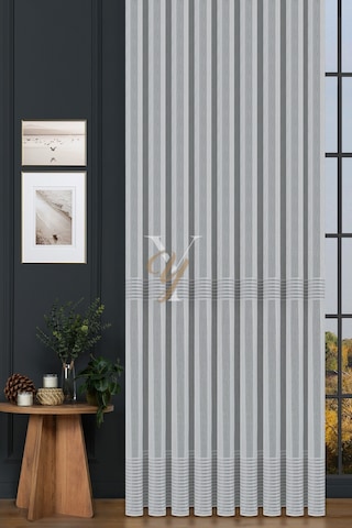 6021 Tül Perde V-gri Gri