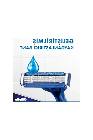 12'li Gillette Blue3 Plus Comfort Tıraş Bıçağı, Rahat Kullanım