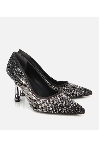 Hotiç Kadın Siyah Taşlı İnce Topuklu Stiletto 01ayh314780a100 01ayh314780a100 Siyah