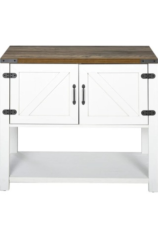 Ağaç Atölyesi - Potter Ahşap Beyaz Dolap/Dresuar Beyaz - Ceviz