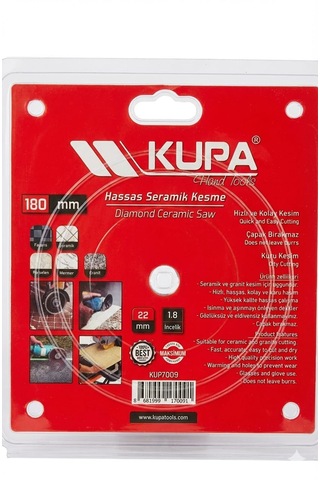 Kupa Hassas Seramik - Granit Kesme Diski 180 Mm - 1,8 İncelik