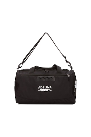 Adelina Bags Ayakkabı Bölmeli Spor Günlük Seyahat Ve Fitness Çantası Havalandırmalı El Ve Omuz Askılı Spor Çanta Siyah