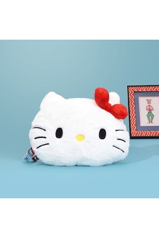 Evidea Soft Hello Kitty Figürlü Yastık - Beyaz - 38x40 Cm Beyaz