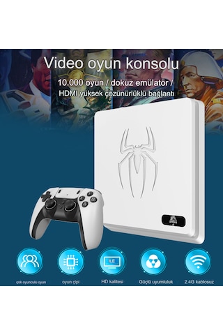 Qasul Game Box HD M5 Video Oyun Konsolu + 10000 Klasik Oyun