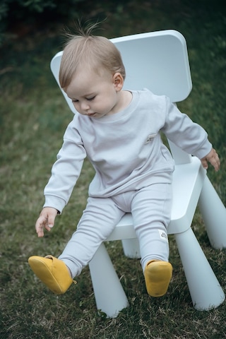 Atlas&yael %100 Organik Gots Belgeli Antialerjik Gri Bebek Takımı - Gri