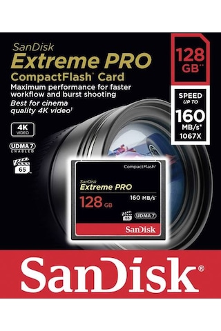 Sandisk Extreme ProCompact Flash SDCFXPS-128G-X46 128 GB CF Hafıza Kartı