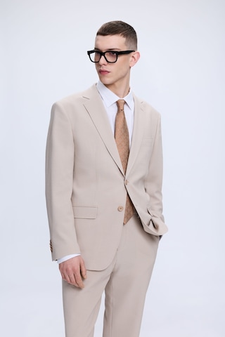 Hatemoğlu Bej Slim Fit Mono Yaka Casual Takım Elbise